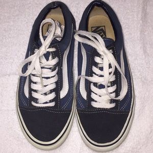 Blue Vans, size 6.